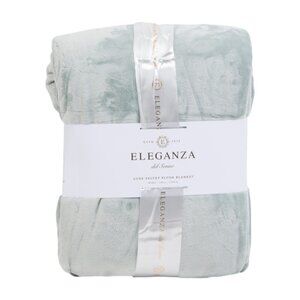 ELEGANZA Sage Velvet Plush Blanket